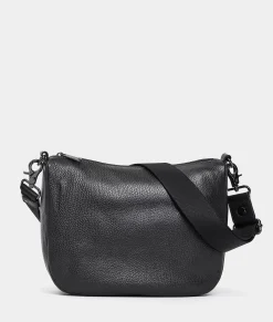 Outlet Mandarina Duck MELLOW LEATHER Medium Crossbody Bag Nero