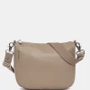 Discount Mandarina Duck MELLOW LEATHER Medium Crossbody Bag WarmTaupe