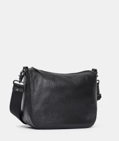 Outlet Mandarina Duck MELLOW LEATHER Medium Crossbody Bag Nero