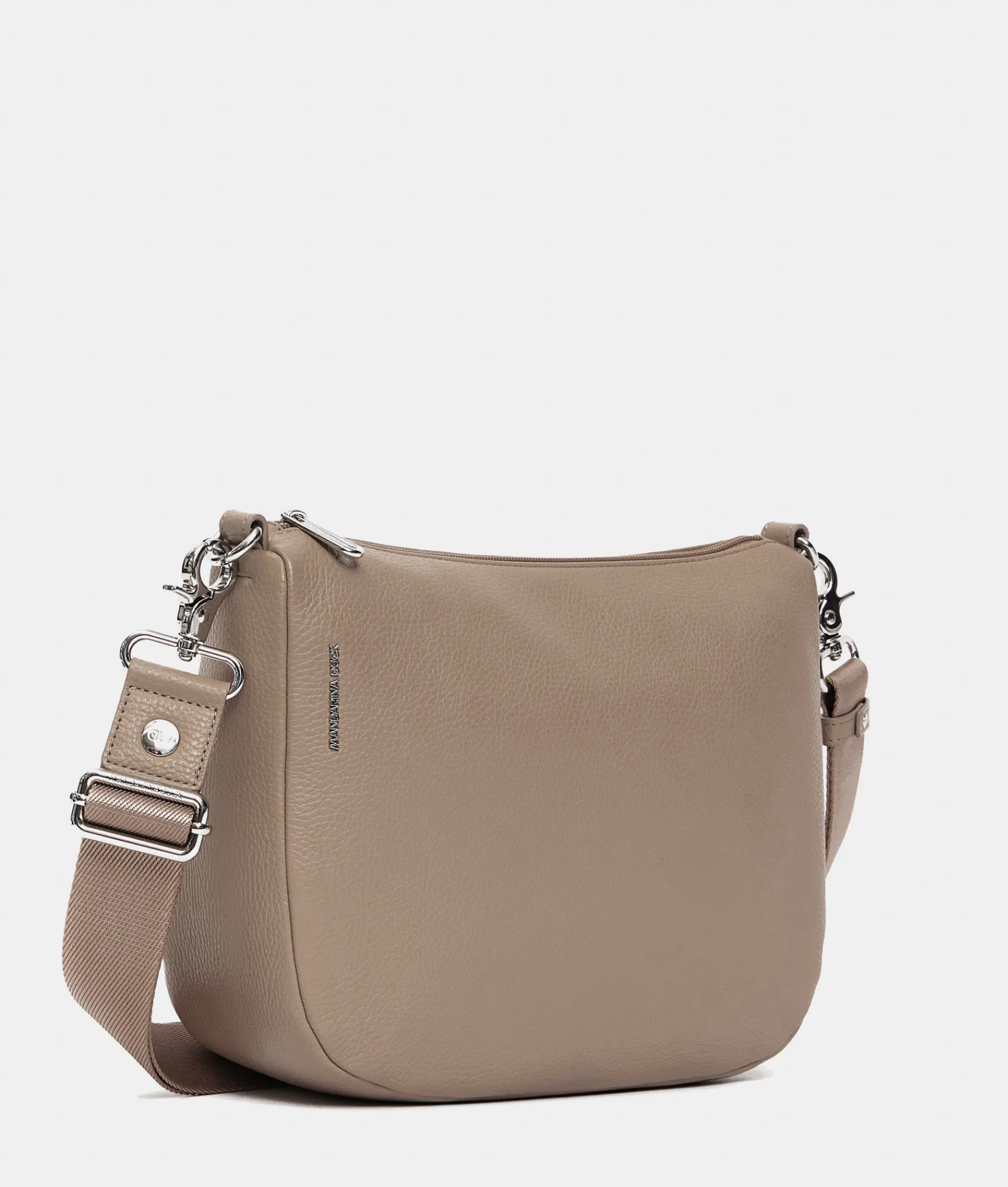 Discount Mandarina Duck MELLOW LEATHER Medium Crossbody Bag WarmTaupe