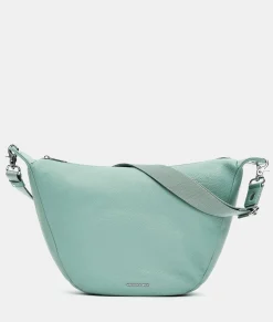 Hot Mandarina Duck MELLOW LEATHER Medium Hobo IcebergGreen