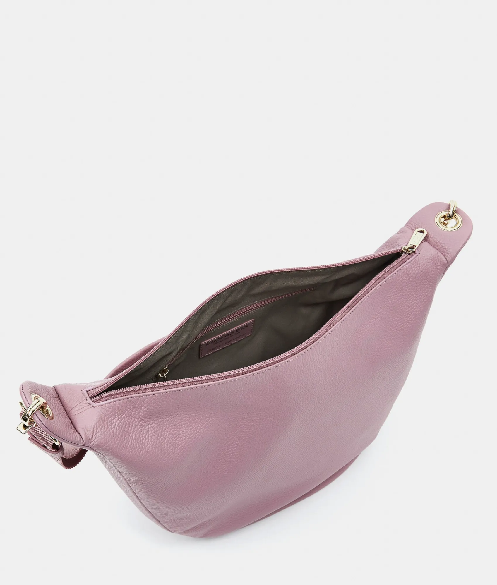 Hot Mandarina Duck MELLOW LEATHER Medium Hobo LilacRose