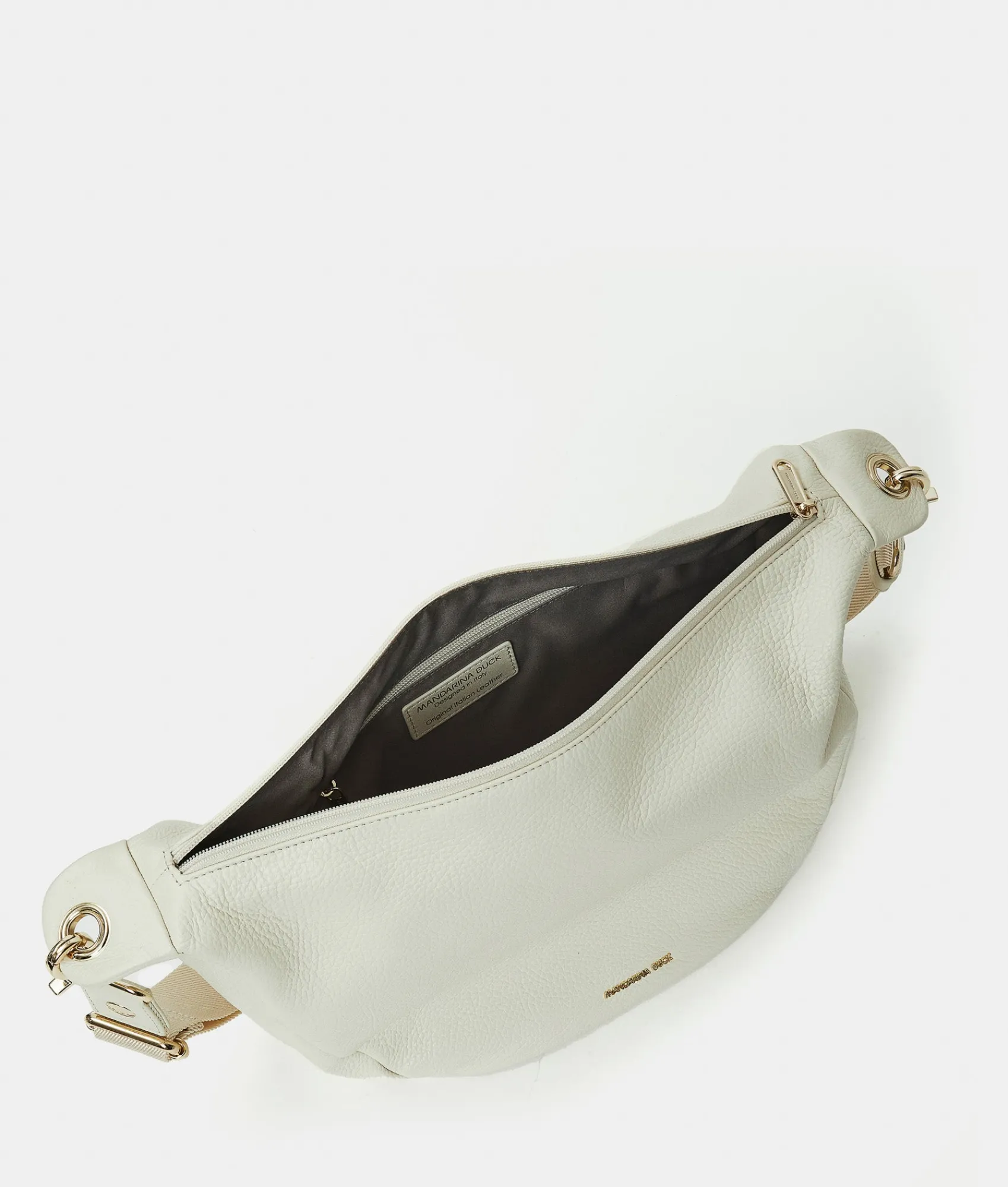 Online Mandarina Duck MELLOW LEATHER Medium Hobo Almond