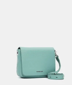 Best Mandarina Duck MELLOW LEATHER Mellow Leather Shoulder Bag IcebergGreen
