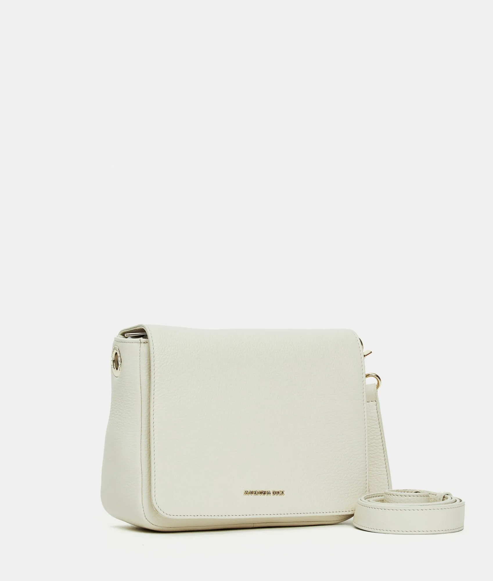 Best Mandarina Duck MELLOW LEATHER Mellow Leather Shoulder Bag Almond