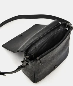Hot Mandarina Duck MELLOW LEATHER Mellow Leather Shoulder Bag Nero