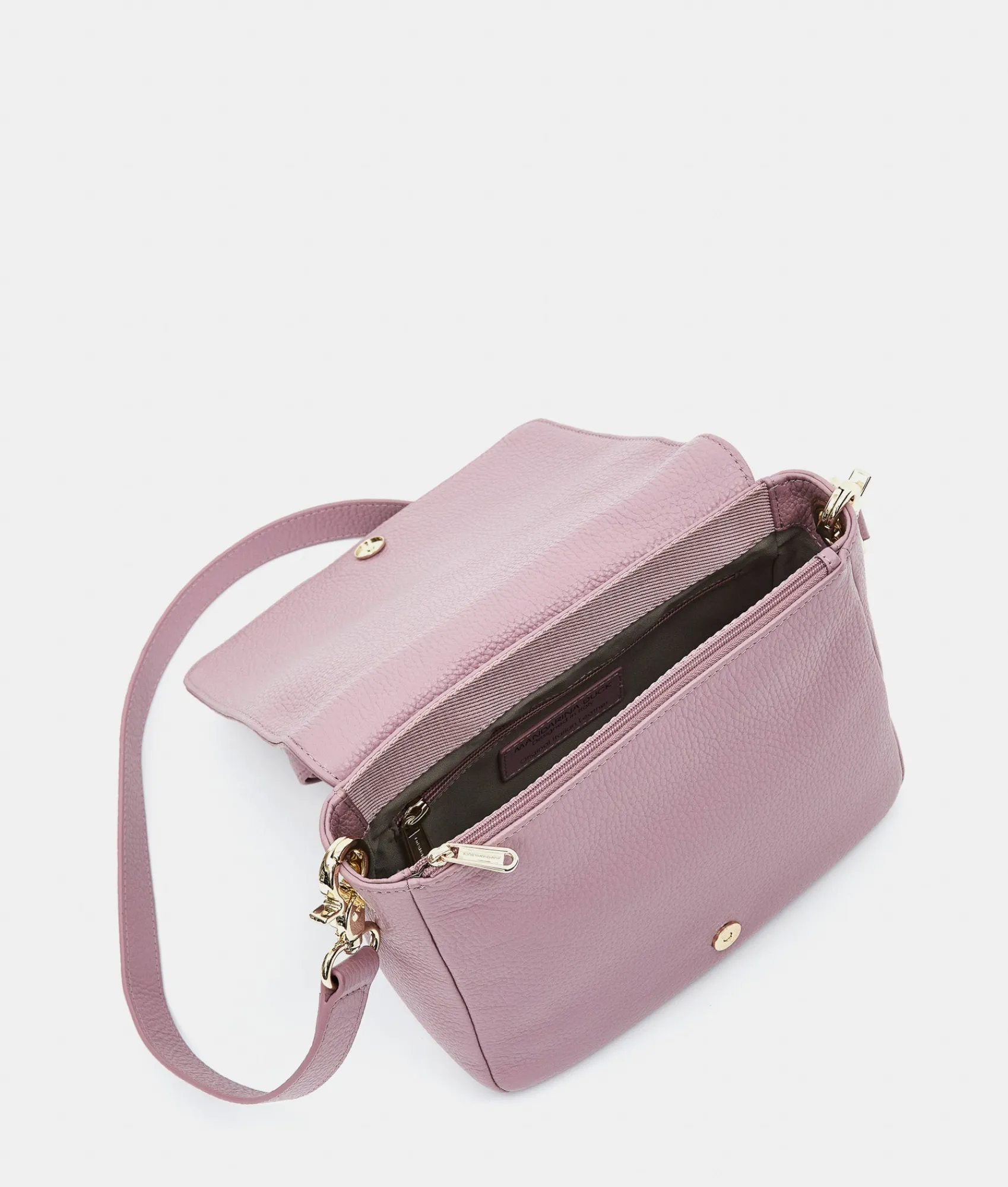 Sale Mandarina Duck MELLOW LEATHER Mellow Leather Shoulder Bag LilacRose