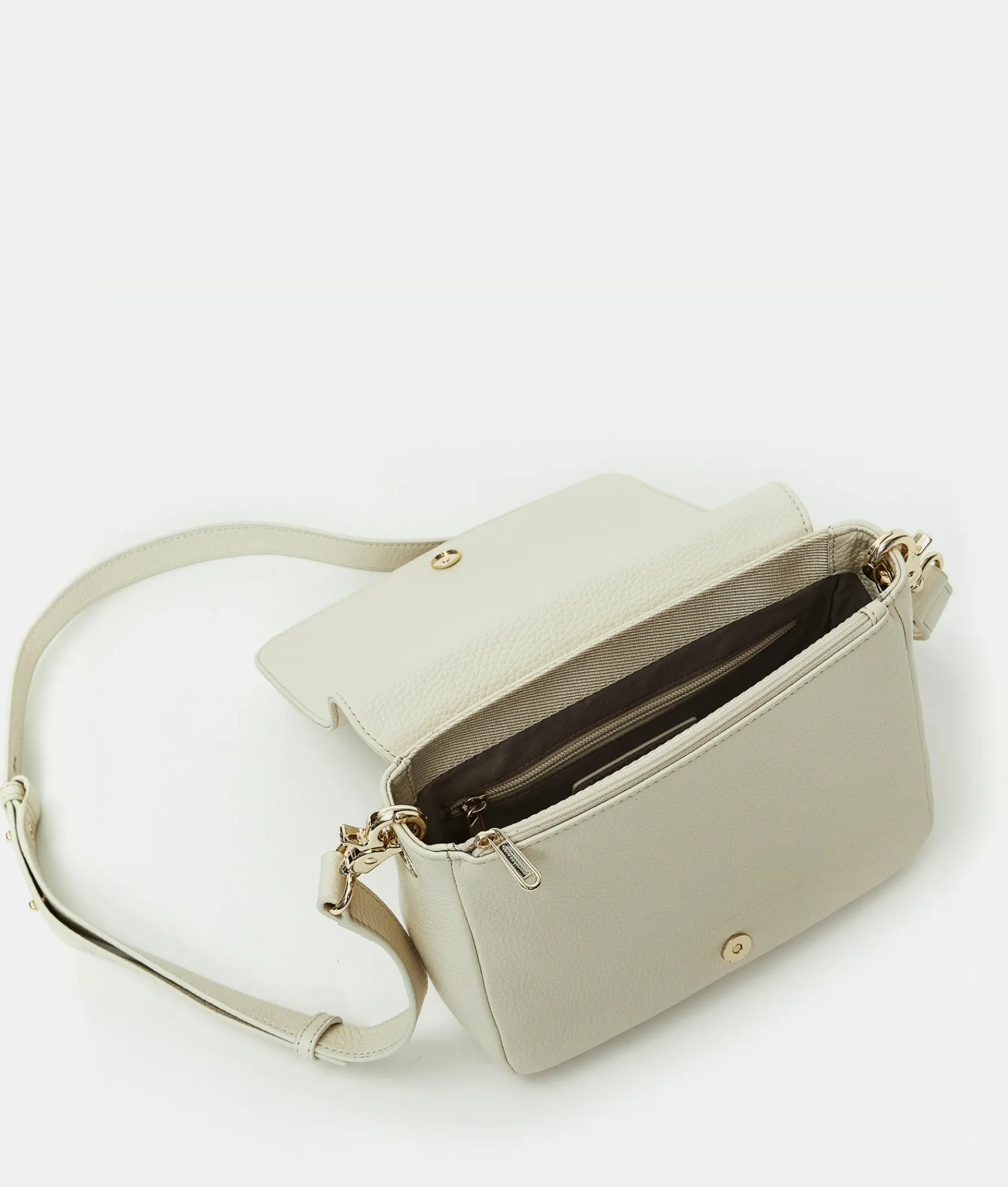 Best Mandarina Duck MELLOW LEATHER Mellow Leather Shoulder Bag Almond