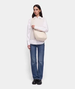 Hot Mandarina Duck MELLOW LEATHER Shoulder Bag Almond
