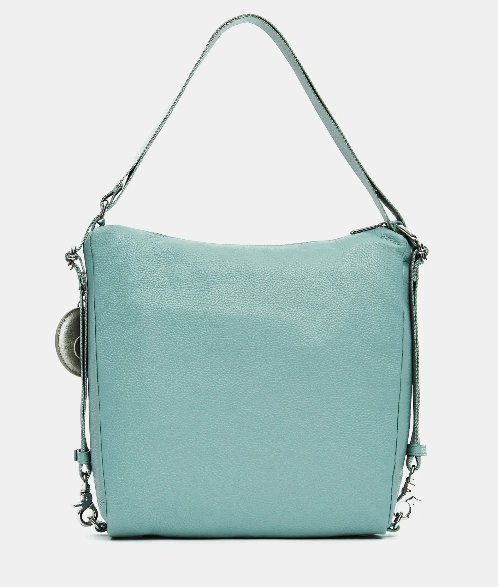 New Mandarina Duck MELLOW LEATHER Shoulder Bag IcebergGreen