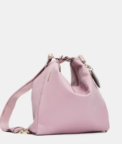 Hot Mandarina Duck MELLOW LEATHER Shoulder Bag LilacRose