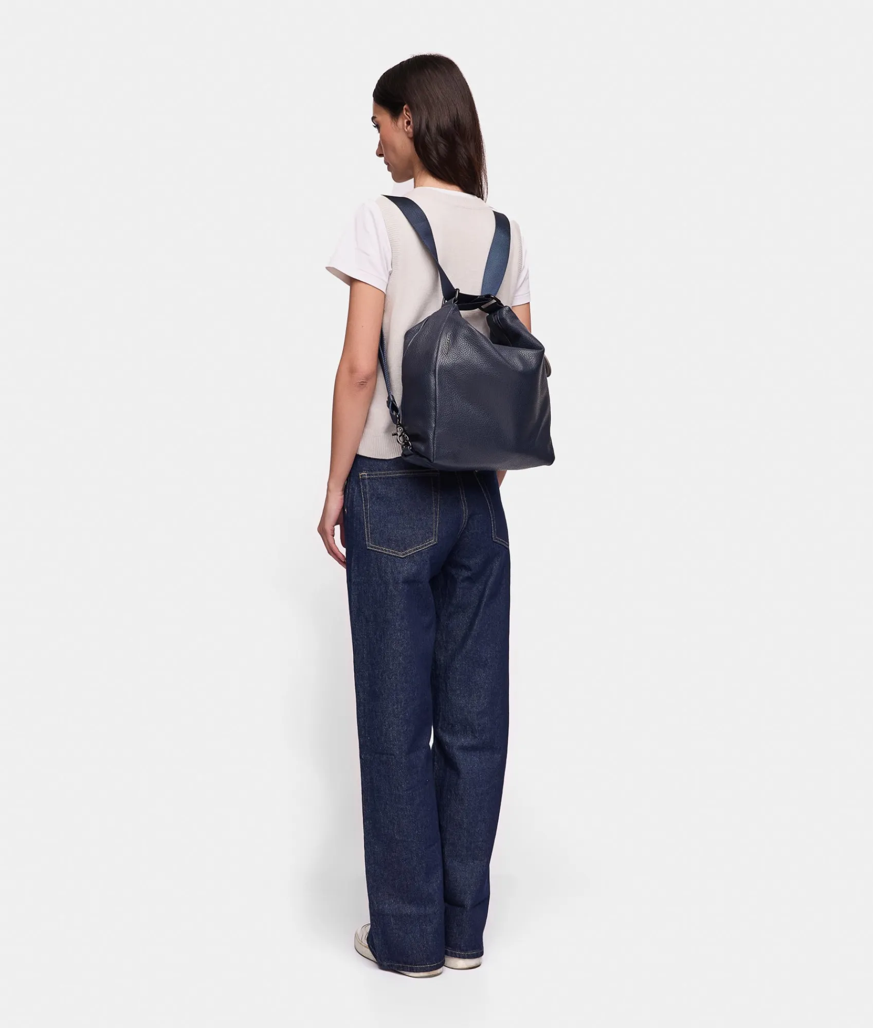 Best Mandarina Duck MELLOW LEATHER Shoulder Bag DressBlue