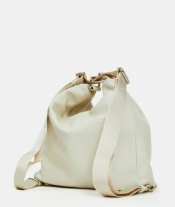 Outlet Mandarina Duck MELLOW LEATHER Shoulder Bag Almond