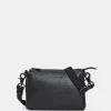 Fashion Mandarina Duck MELLOW LEATHER Small Crossbody Bag Nero