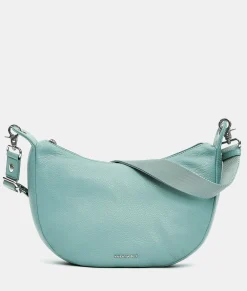 Discount Mandarina Duck MELLOW LEATHER Small Crossbody Bag IcebergGreen