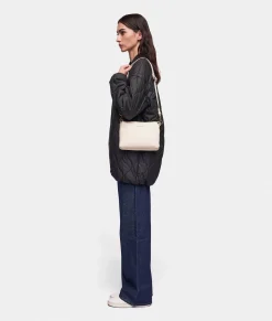 Outlet Mandarina Duck MELLOW LEATHER Small Crossbody Bag Almond