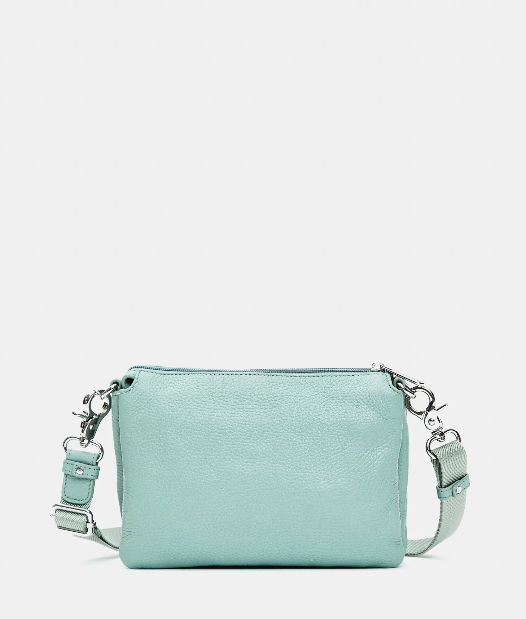 Fashion Mandarina Duck MELLOW LEATHER Small Crossbody Bag IcebergGreen