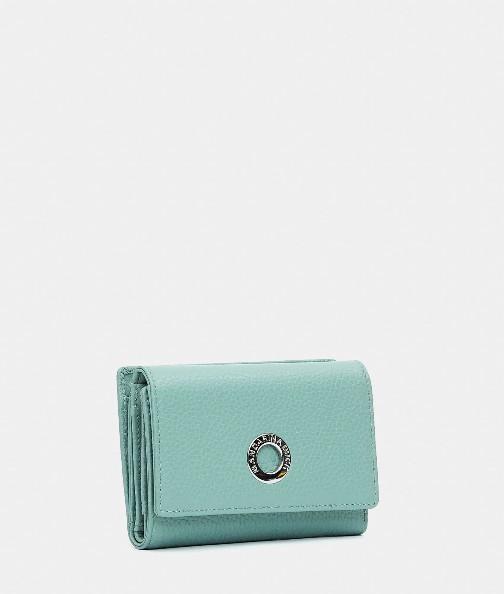 New Mandarina Duck MELLOW LEATHER Wallet IcebergGreen