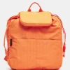 Hot Mandarina Duck REVIVAL 2.0 Foldable Backpack With Flap Tangerine
