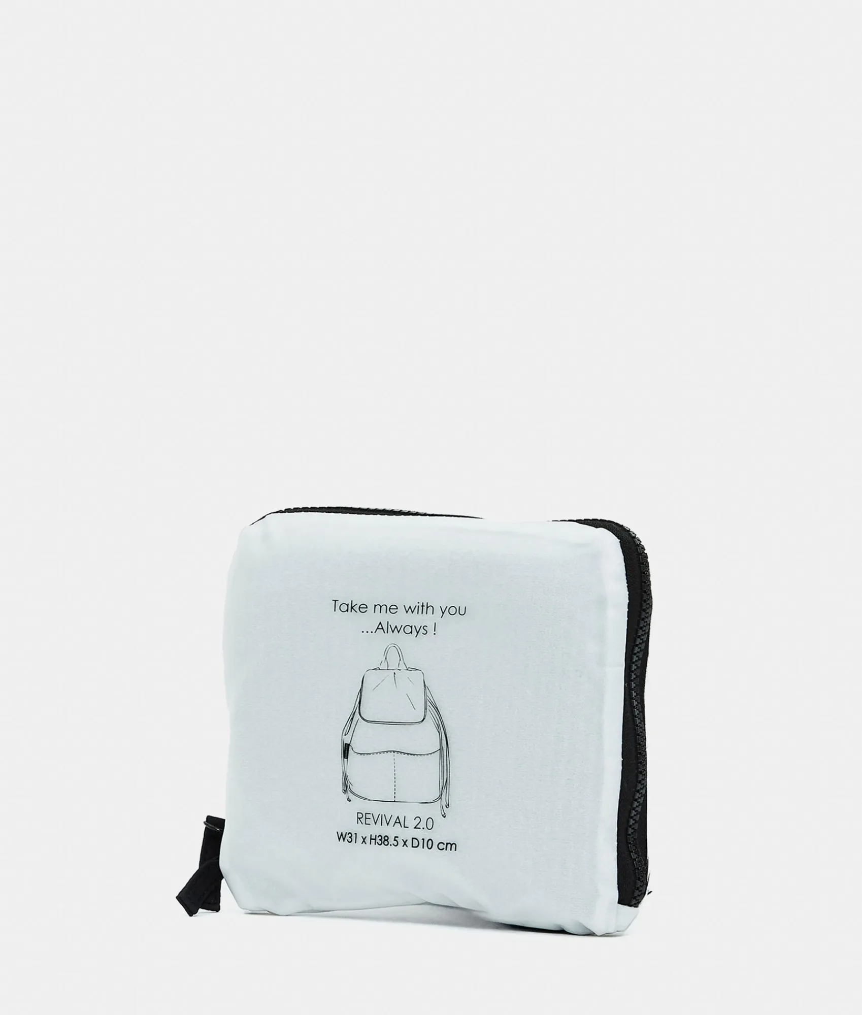 Discount Mandarina Duck REVIVAL 2.0 Foldable Backpack With Flap Black