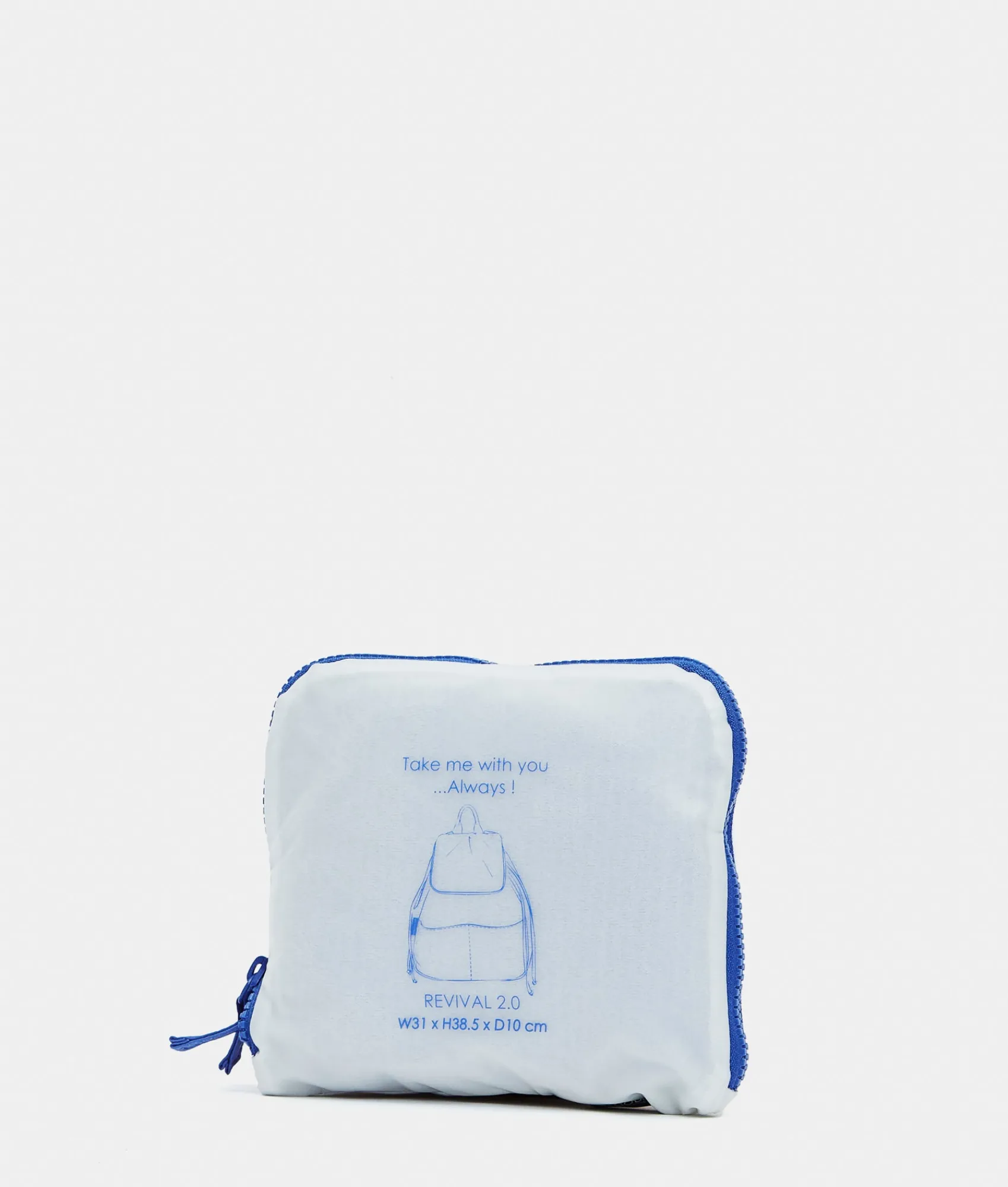 Hot Mandarina Duck REVIVAL 2.0 Foldable Backpack With Flap ElectricBlue