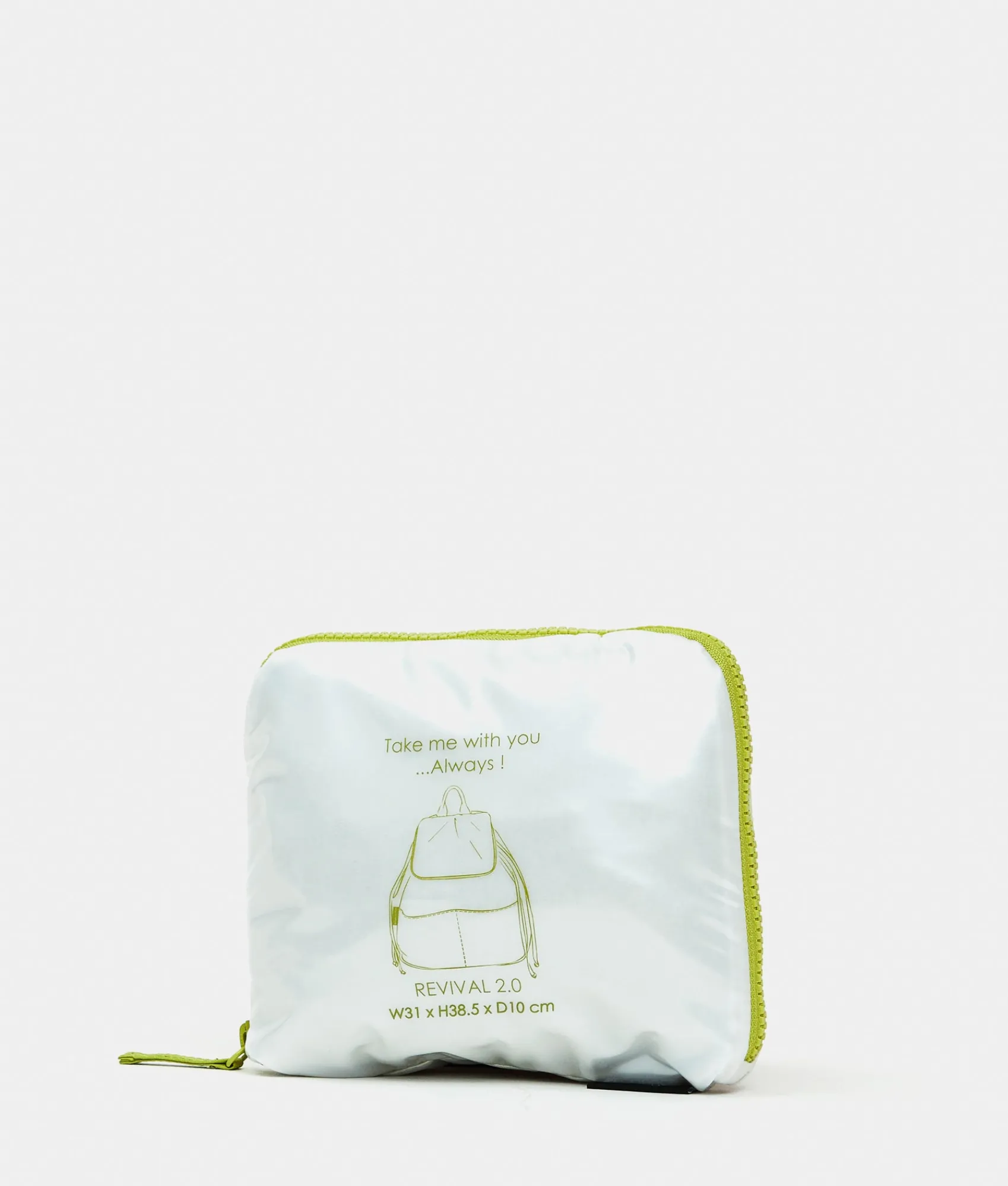 Outlet Mandarina Duck REVIVAL 2.0 Foldable Backpack With Flap MapoGreen