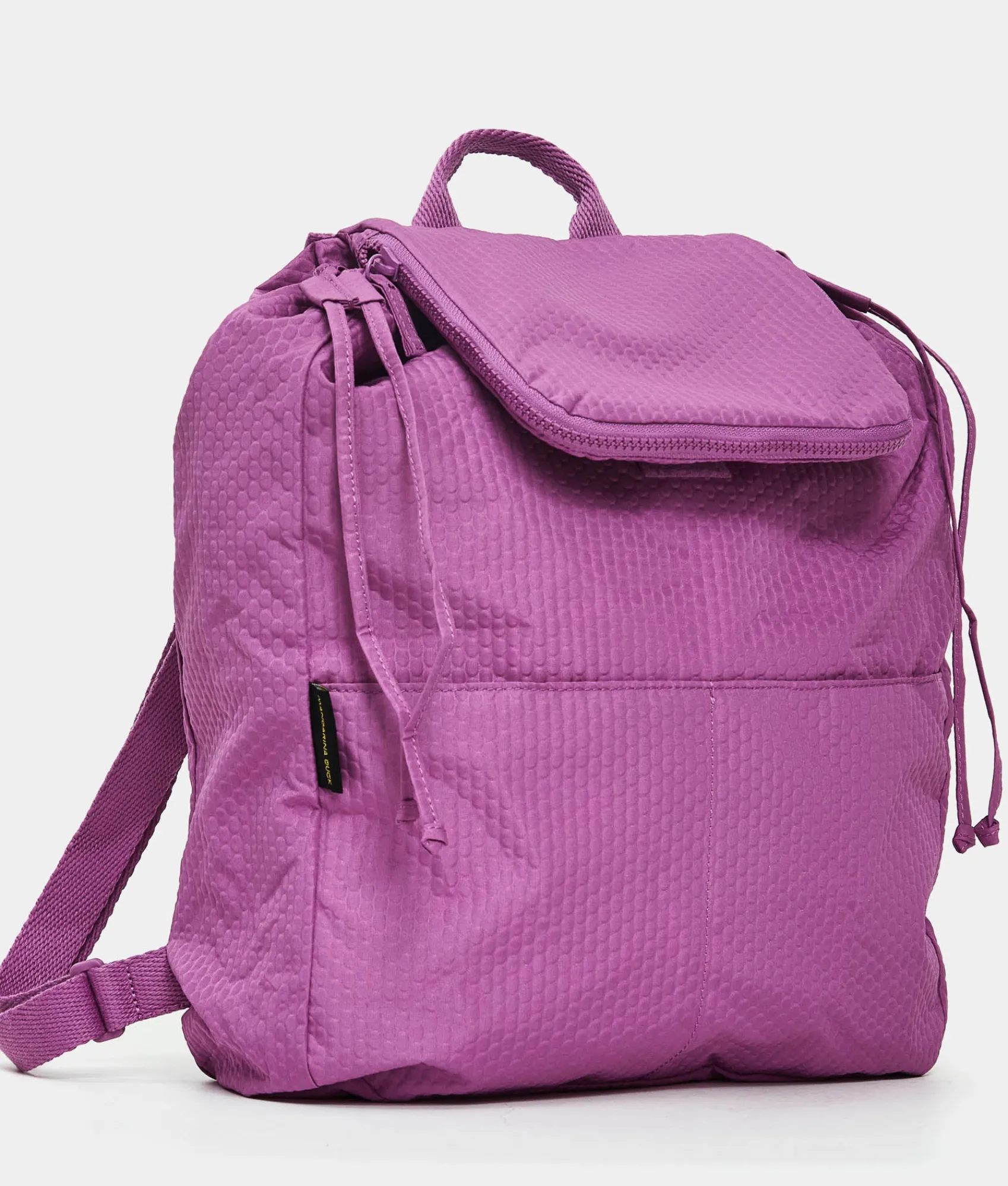 Outlet Mandarina Duck REVIVAL 2.0 Foldable Backpack With Flap Orchid
