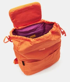 Hot Mandarina Duck REVIVAL 2.0 Foldable Backpack With Flap Tangerine