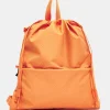 Online Mandarina Duck REVIVAL 2.0 Foldable Drawstring Backpack Tangerine