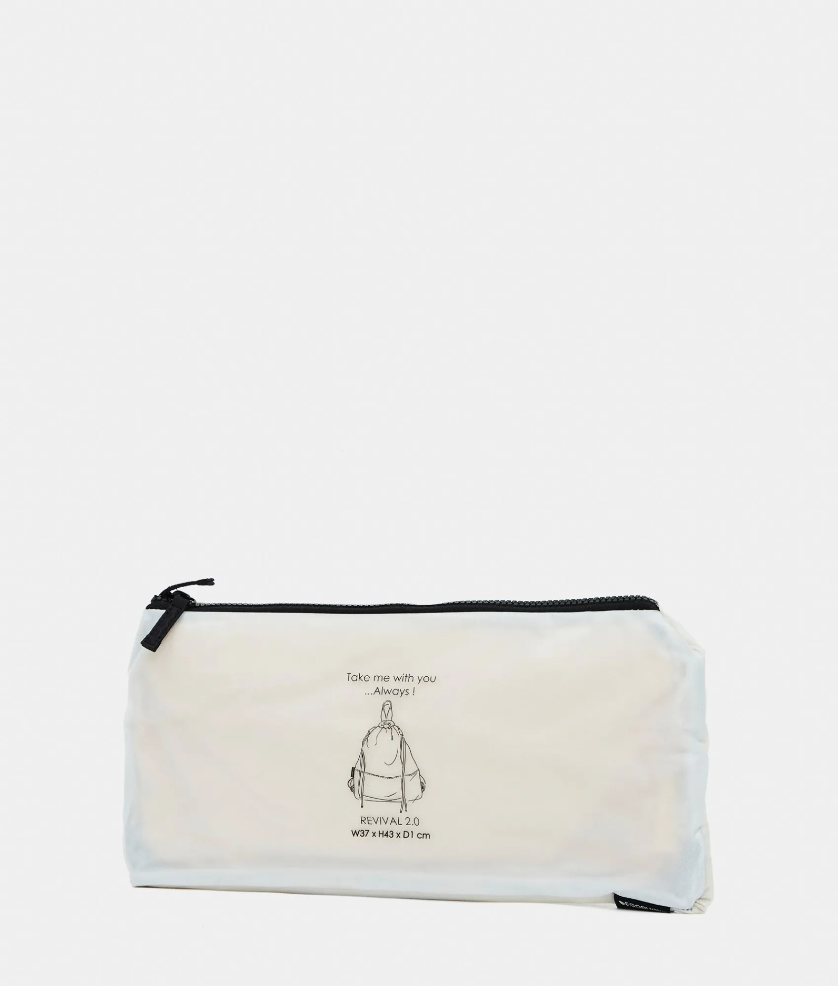 Outlet Mandarina Duck REVIVAL 2.0 Foldable Drawstring Backpack Black