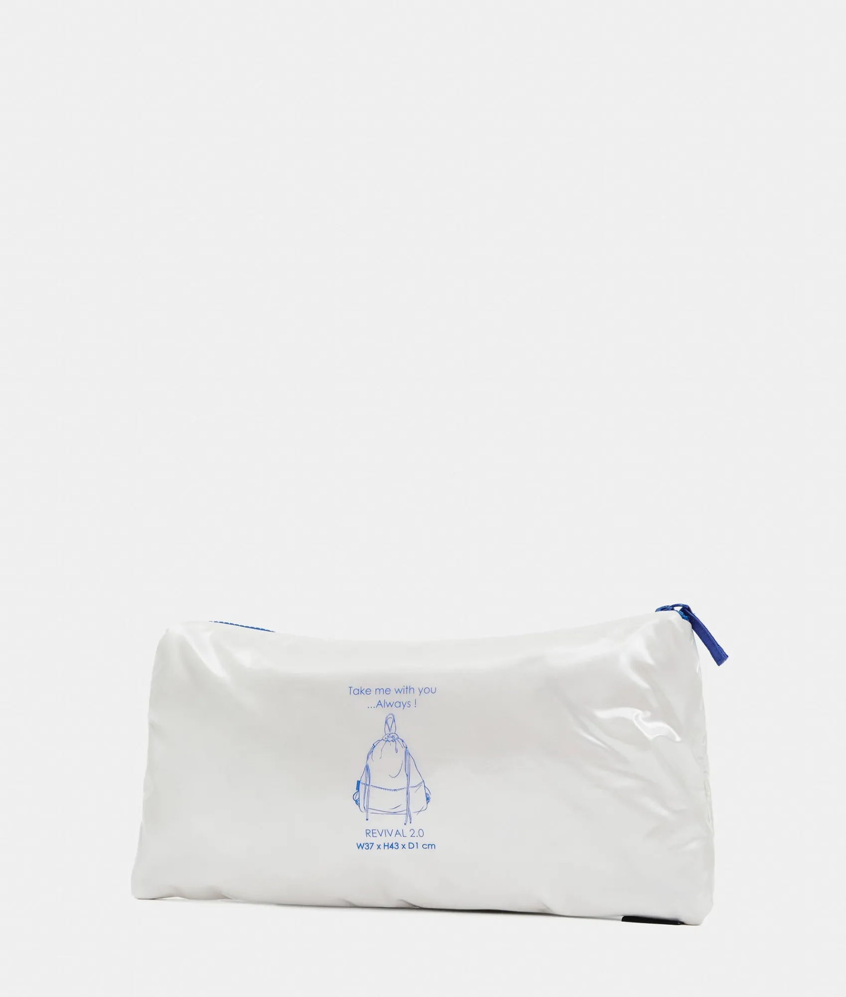 Sale Mandarina Duck REVIVAL 2.0 Foldable Drawstring Backpack ElectricBlue