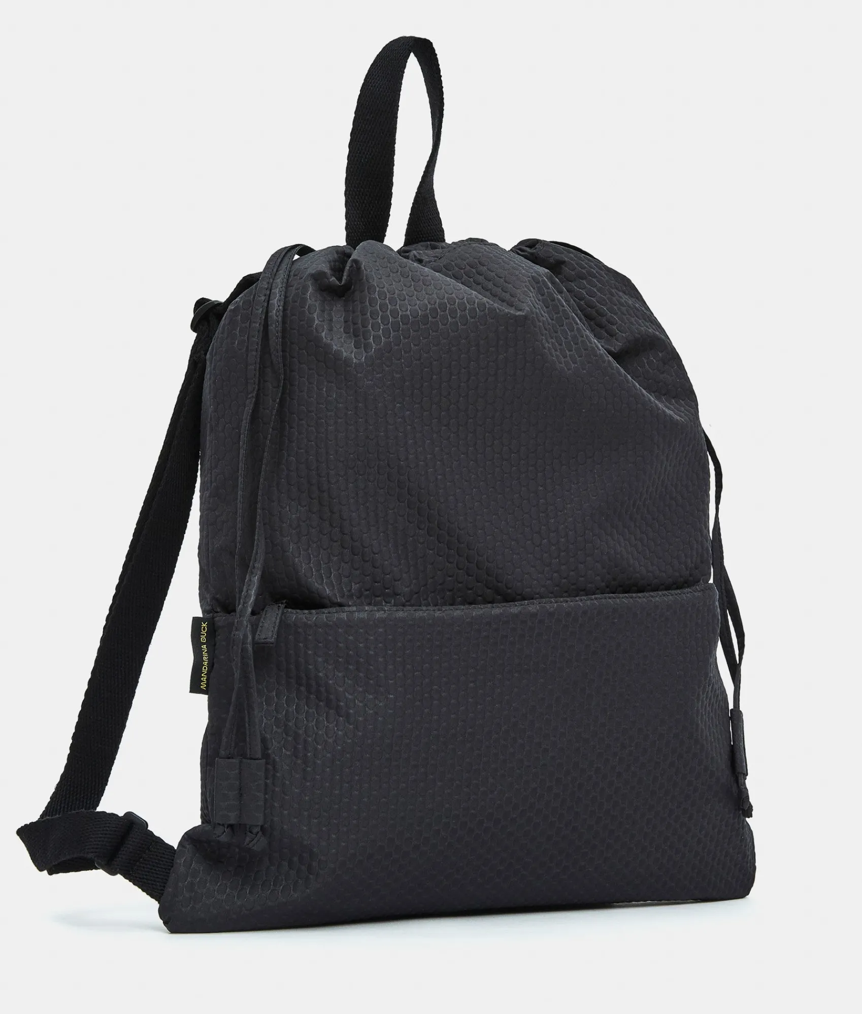 Outlet Mandarina Duck REVIVAL 2.0 Foldable Drawstring Backpack Black