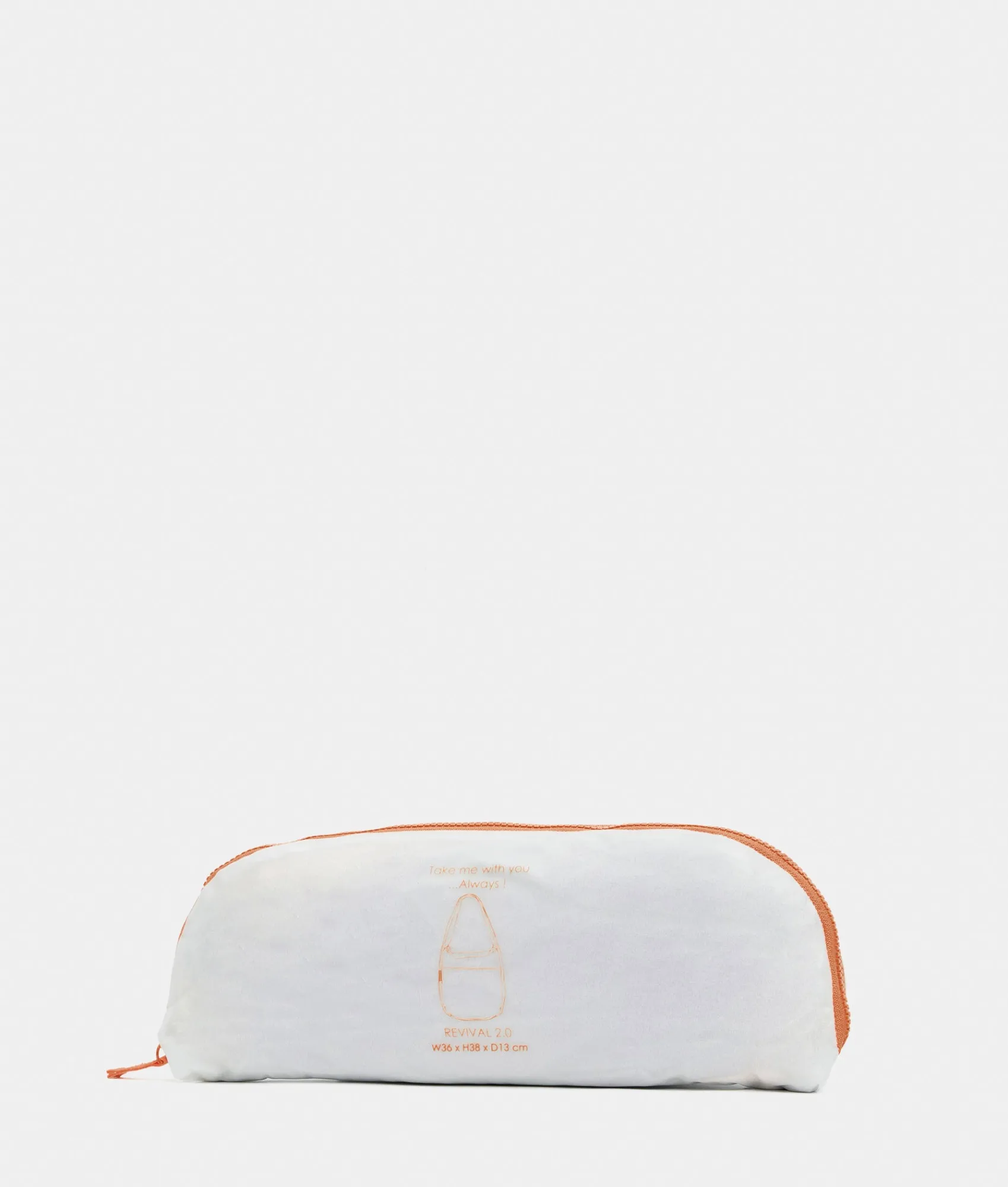 Sale Mandarina Duck REVIVAL 2.0 Foldable Large Shoulder Bag Tangerine