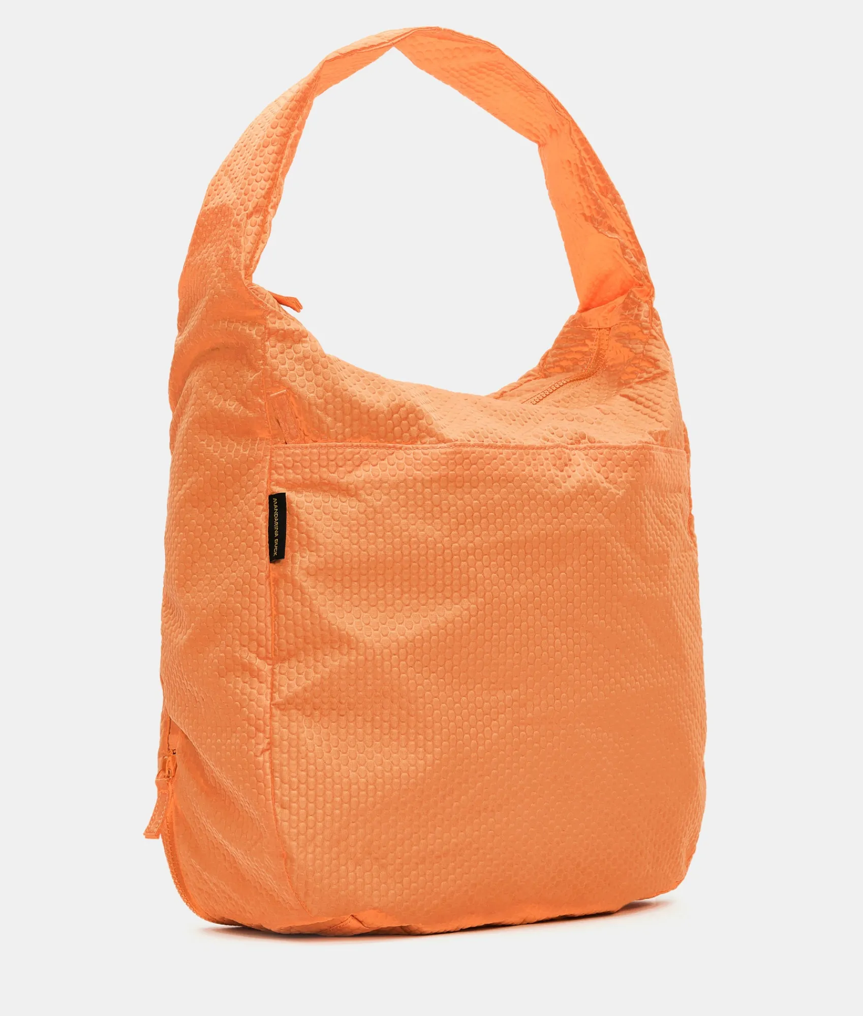 Sale Mandarina Duck REVIVAL 2.0 Foldable Large Shoulder Bag Tangerine