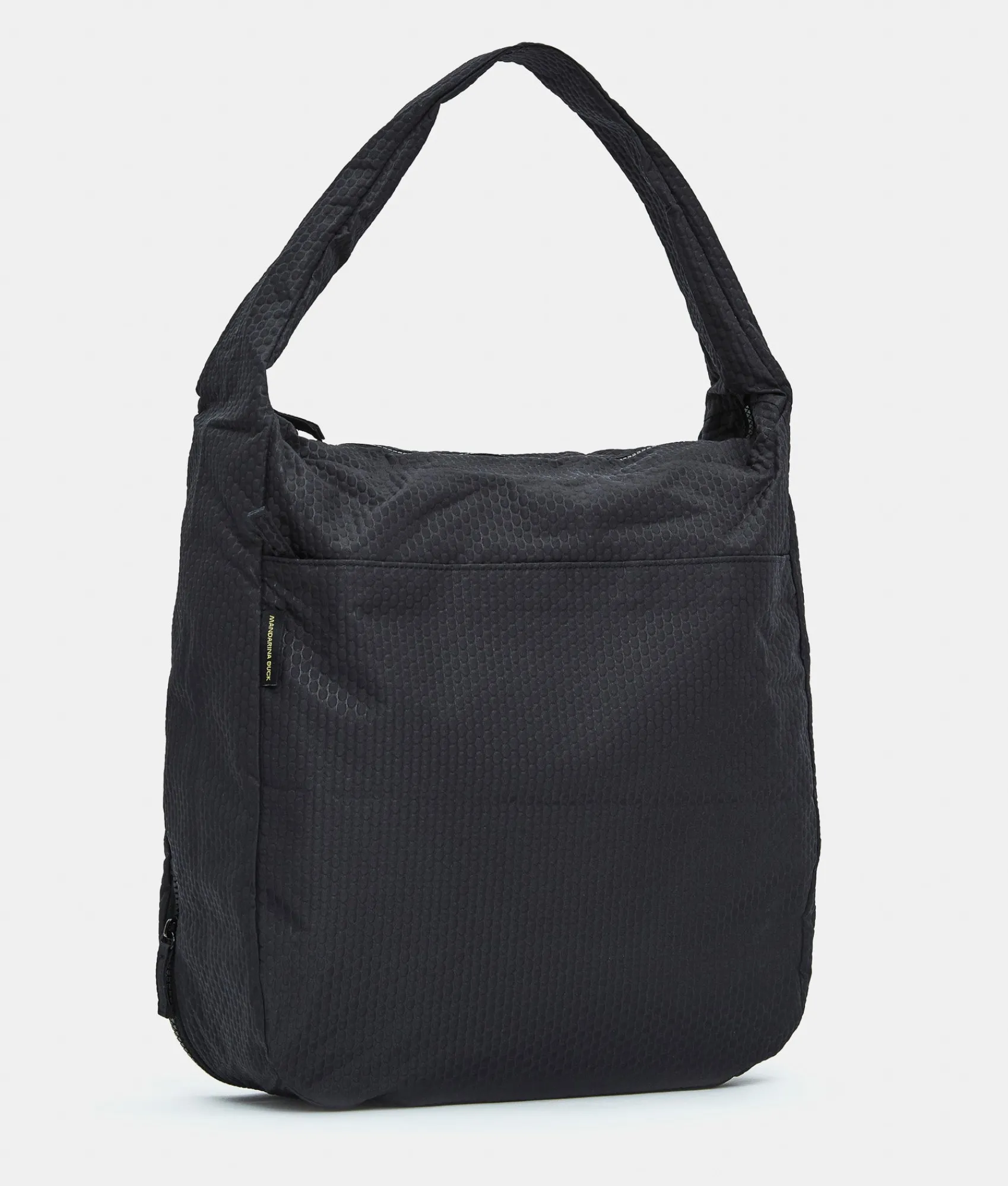Sale Mandarina Duck REVIVAL 2.0 Foldable Large Shoulder Bag Black