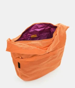 Sale Mandarina Duck REVIVAL 2.0 Foldable Large Shoulder Bag Tangerine