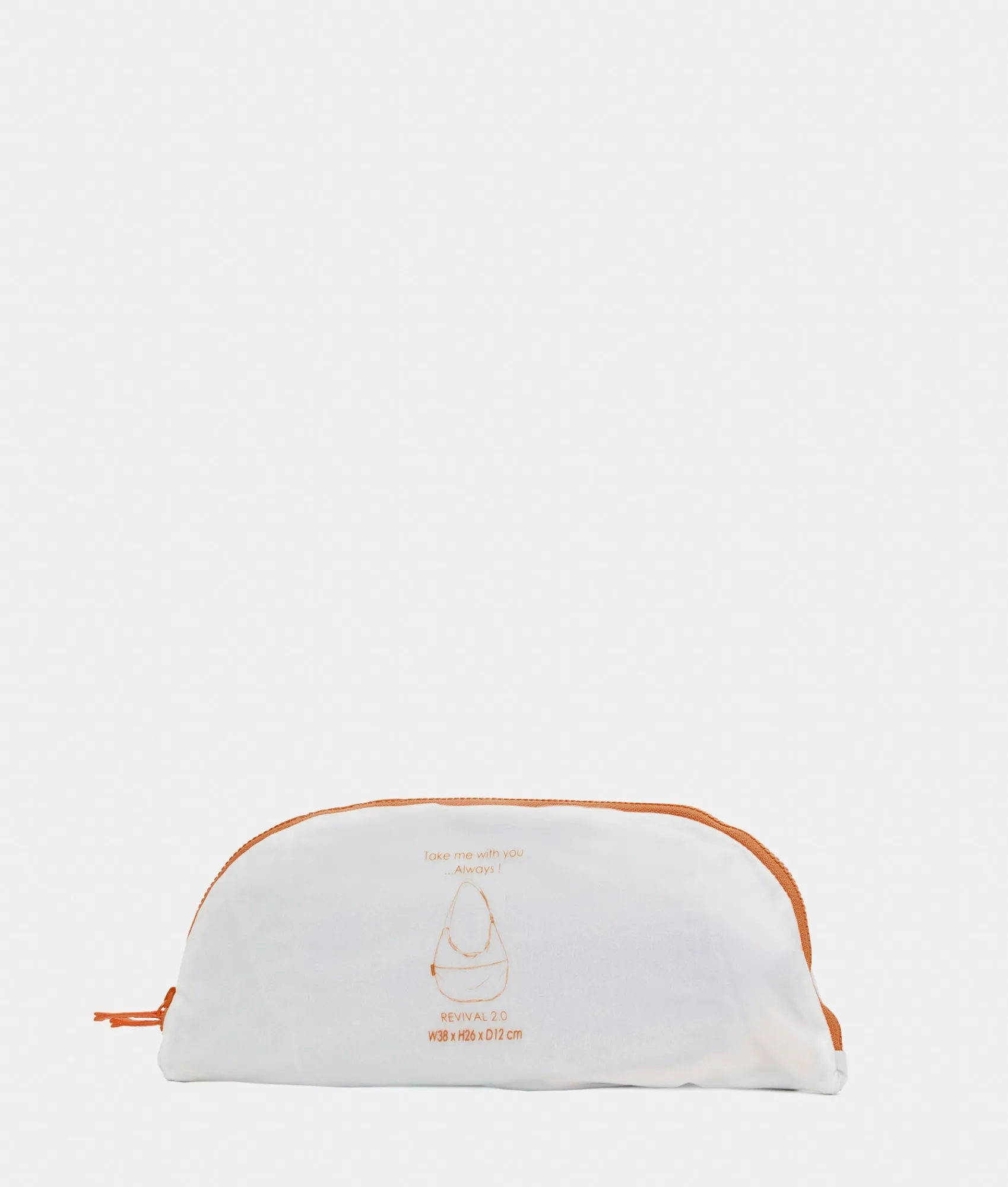 New Mandarina Duck REVIVAL 2.0 Foldable Medium Shoulder Bag Tangerine