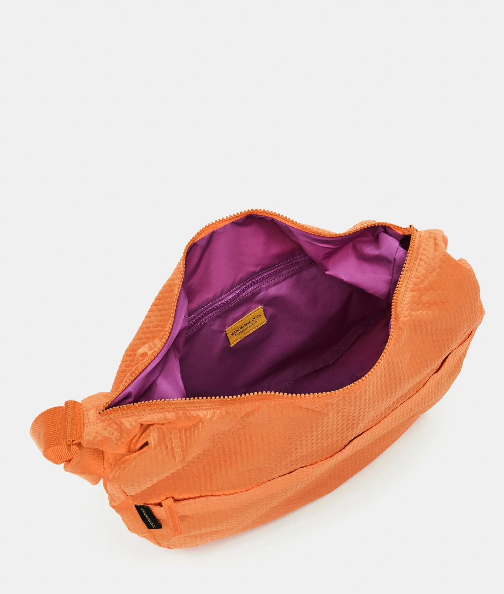 New Mandarina Duck REVIVAL 2.0 Foldable Medium Shoulder Bag Tangerine