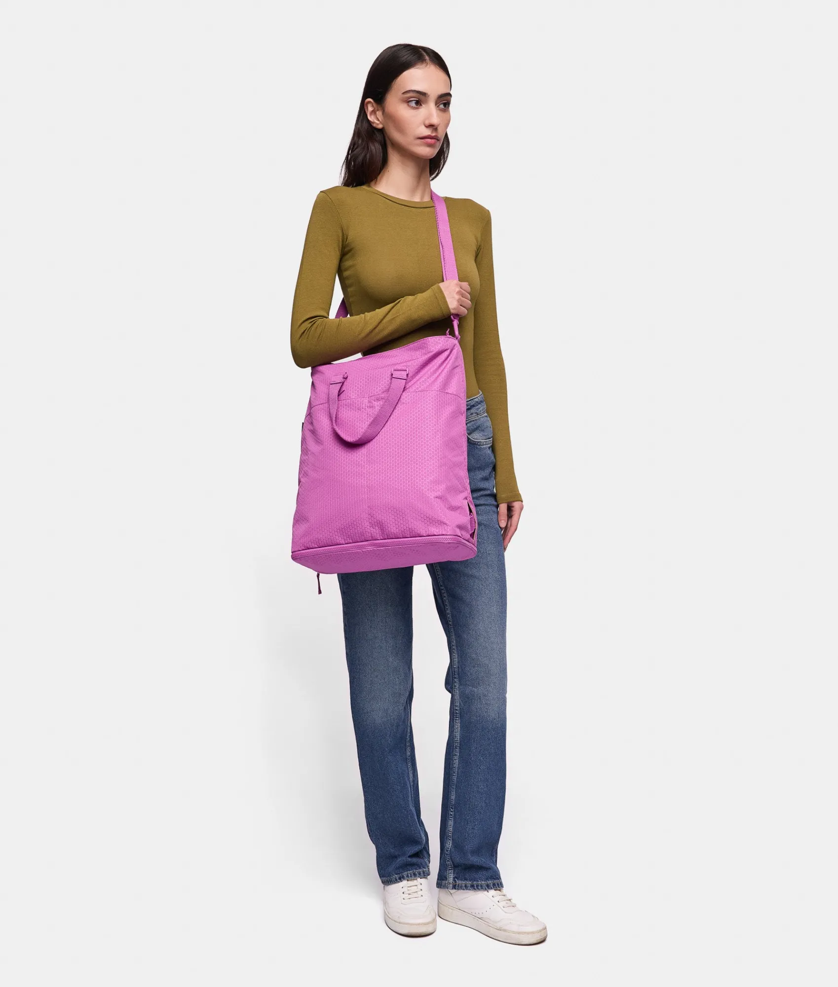 Discount Mandarina Duck REVIVAL 2.0 Foldable Multifunction Tote Orchid