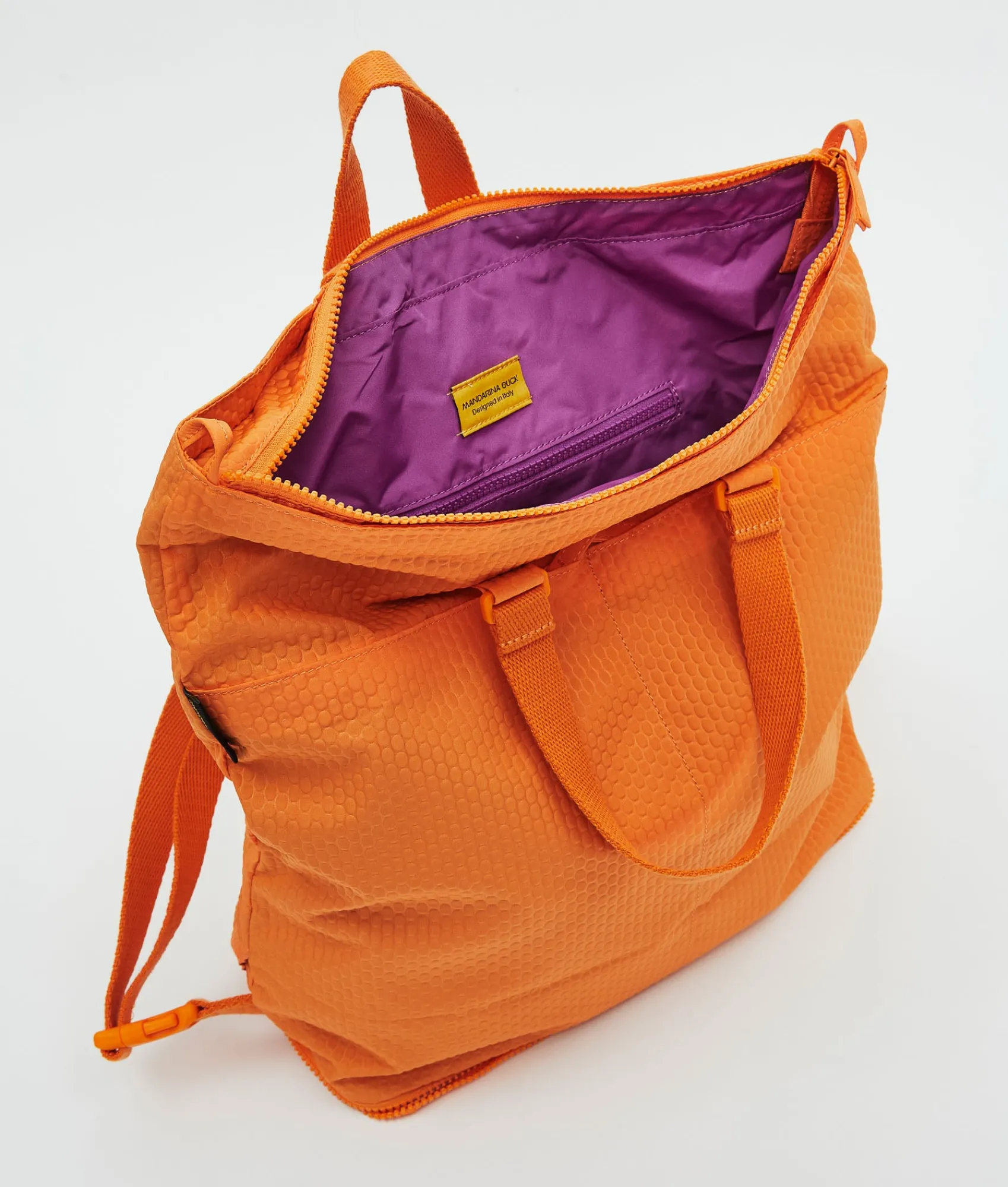 Fashion Mandarina Duck REVIVAL 2.0 Foldable Multifunction Tote Tangerine