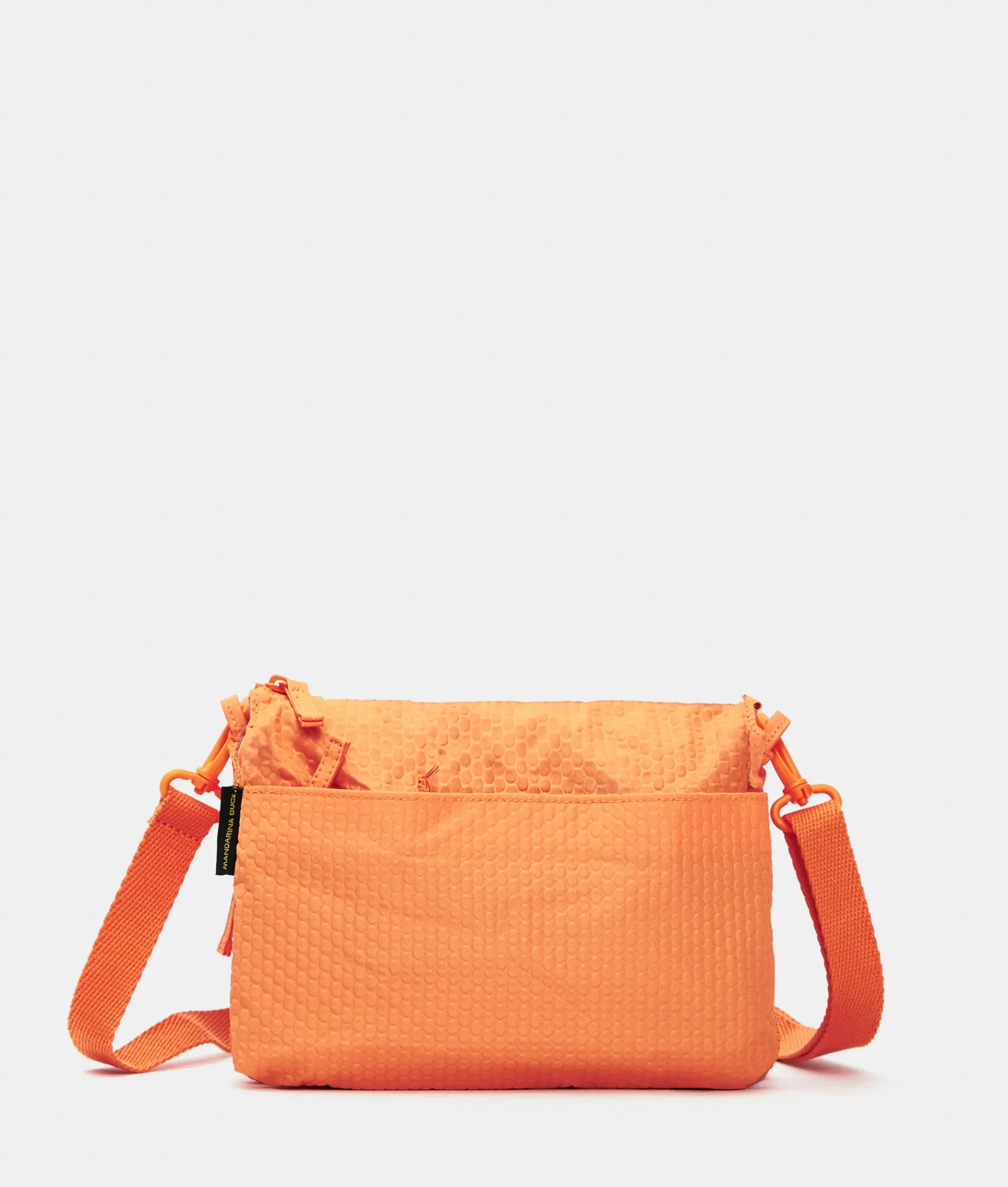 Outlet Mandarina Duck REVIVAL 2.0 Foldable Triple Pochette Tangerine