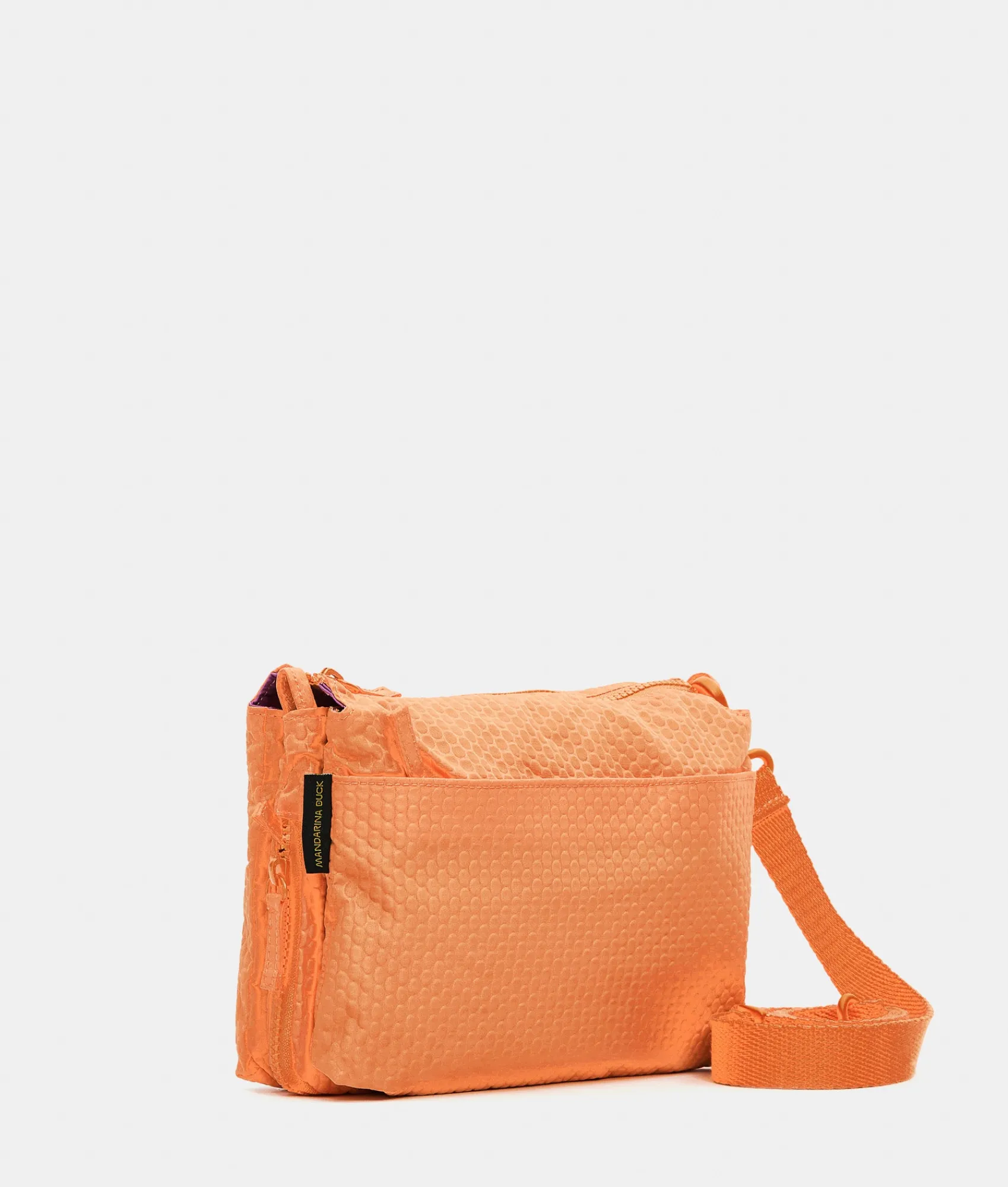 Outlet Mandarina Duck REVIVAL 2.0 Foldable Triple Pochette Tangerine