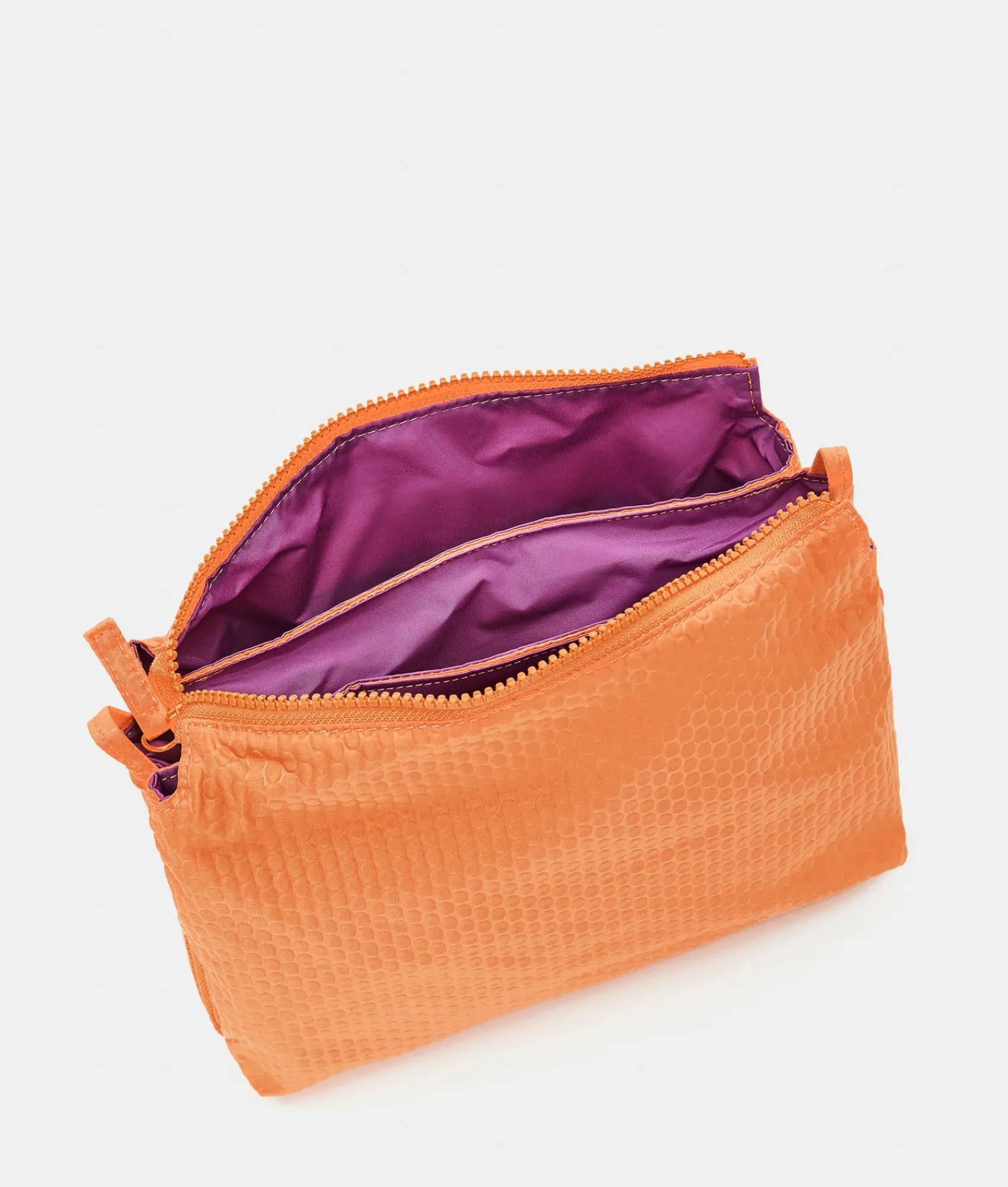 Outlet Mandarina Duck REVIVAL 2.0 Foldable Triple Pochette Tangerine