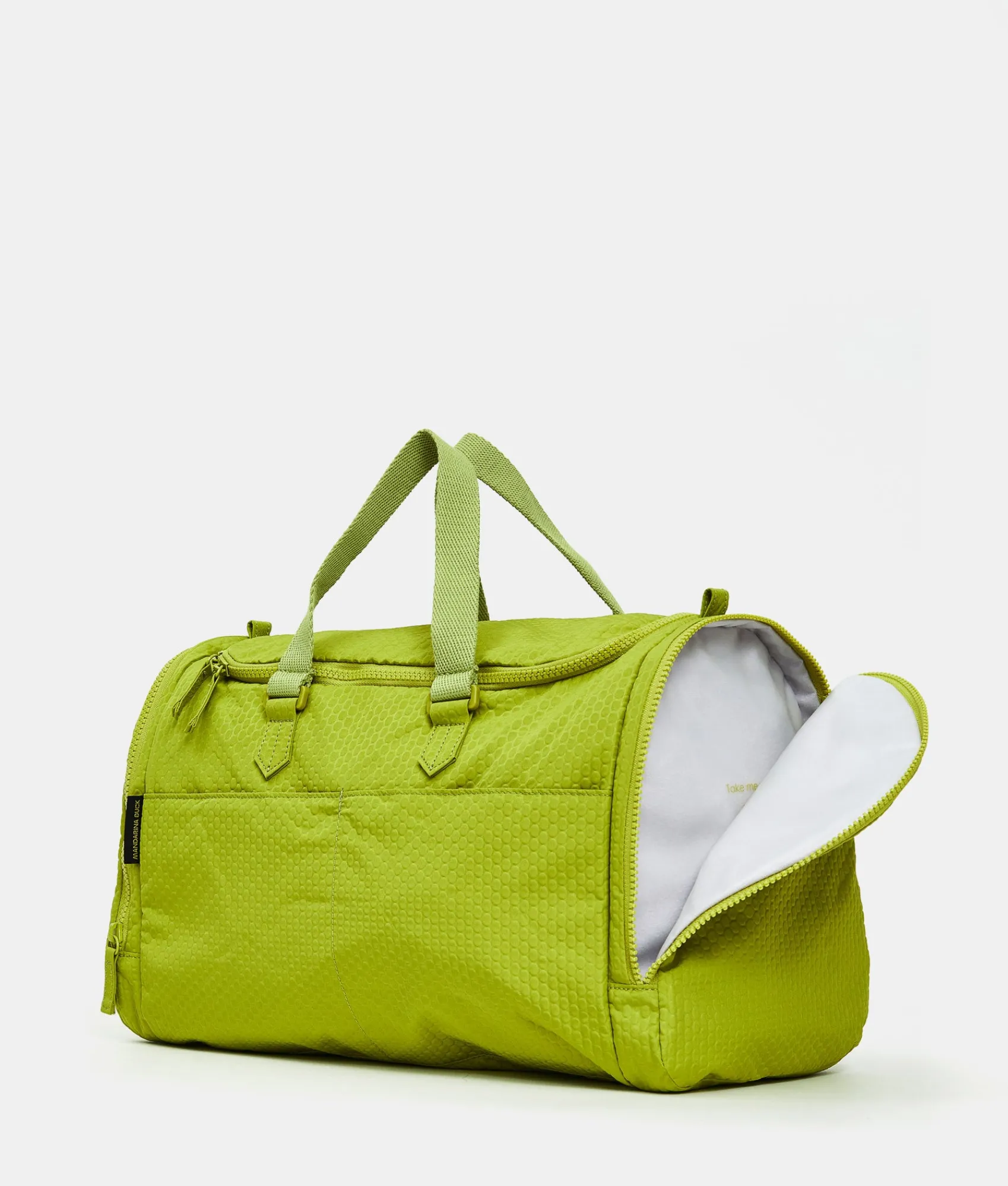 New Mandarina Duck REVIVAL 2.0 Foldable Weekend Bag MapoGreen