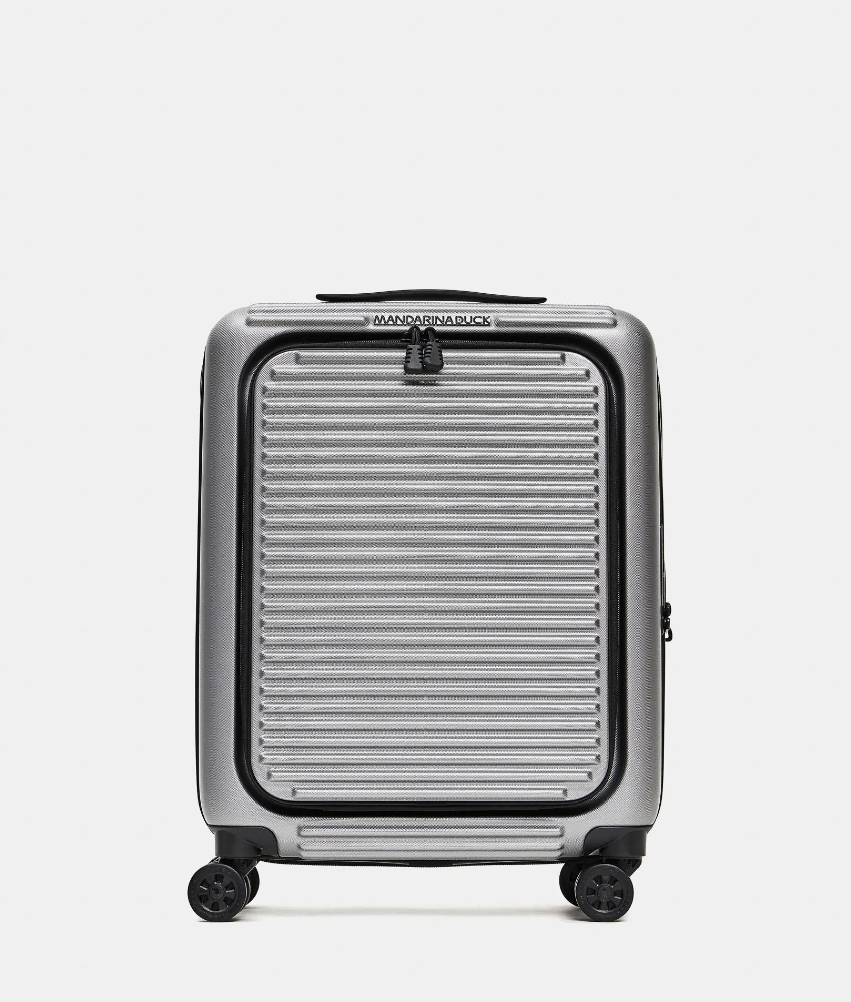Fashion Mandarina Duck TANK Carry-On Cabin Trolley | cm 55X40X20 Grigio
