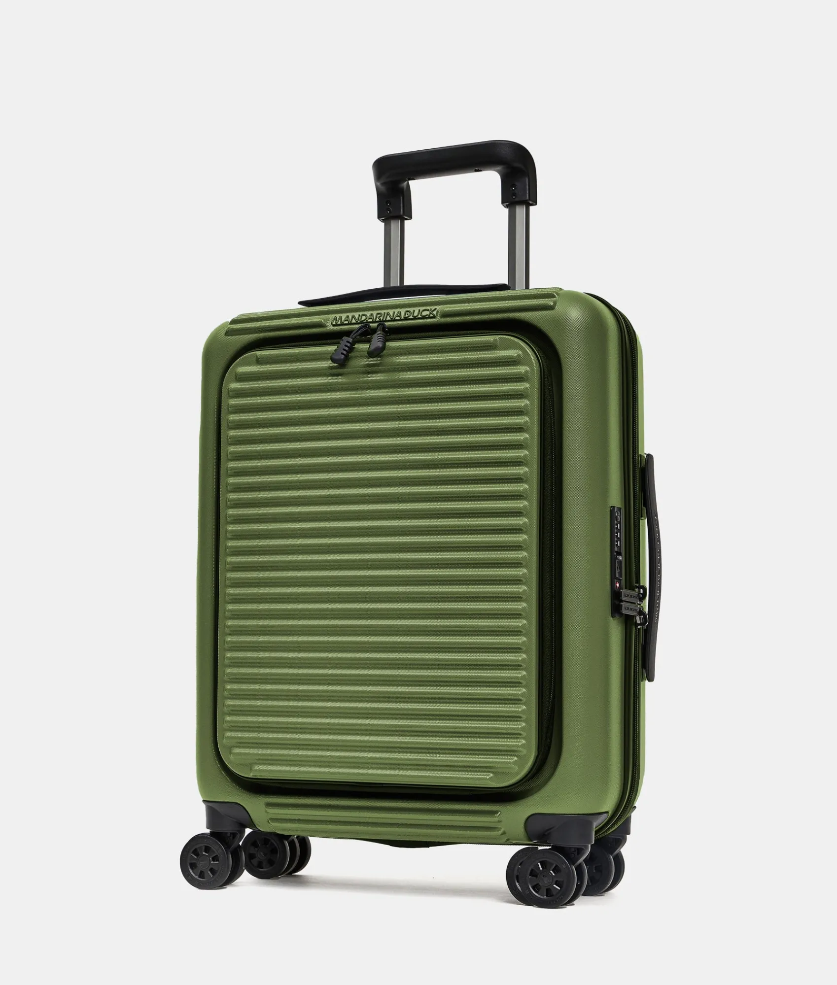 Best Mandarina Duck TANK Carry-On Cabin Trolley | cm 55X40X20 MilitaryGreen