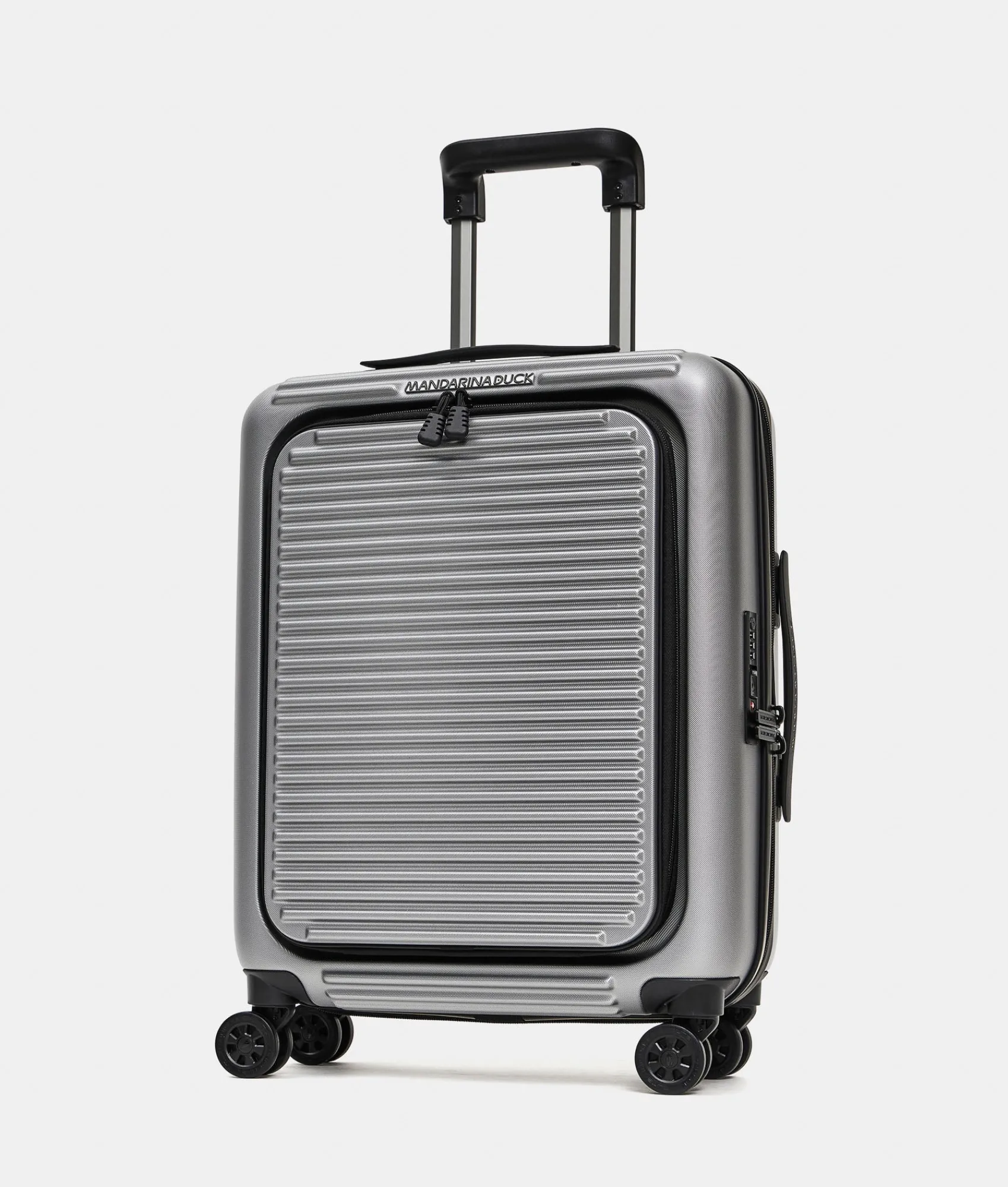 Fashion Mandarina Duck TANK Carry-On Cabin Trolley | cm 55X40X20 Grigio