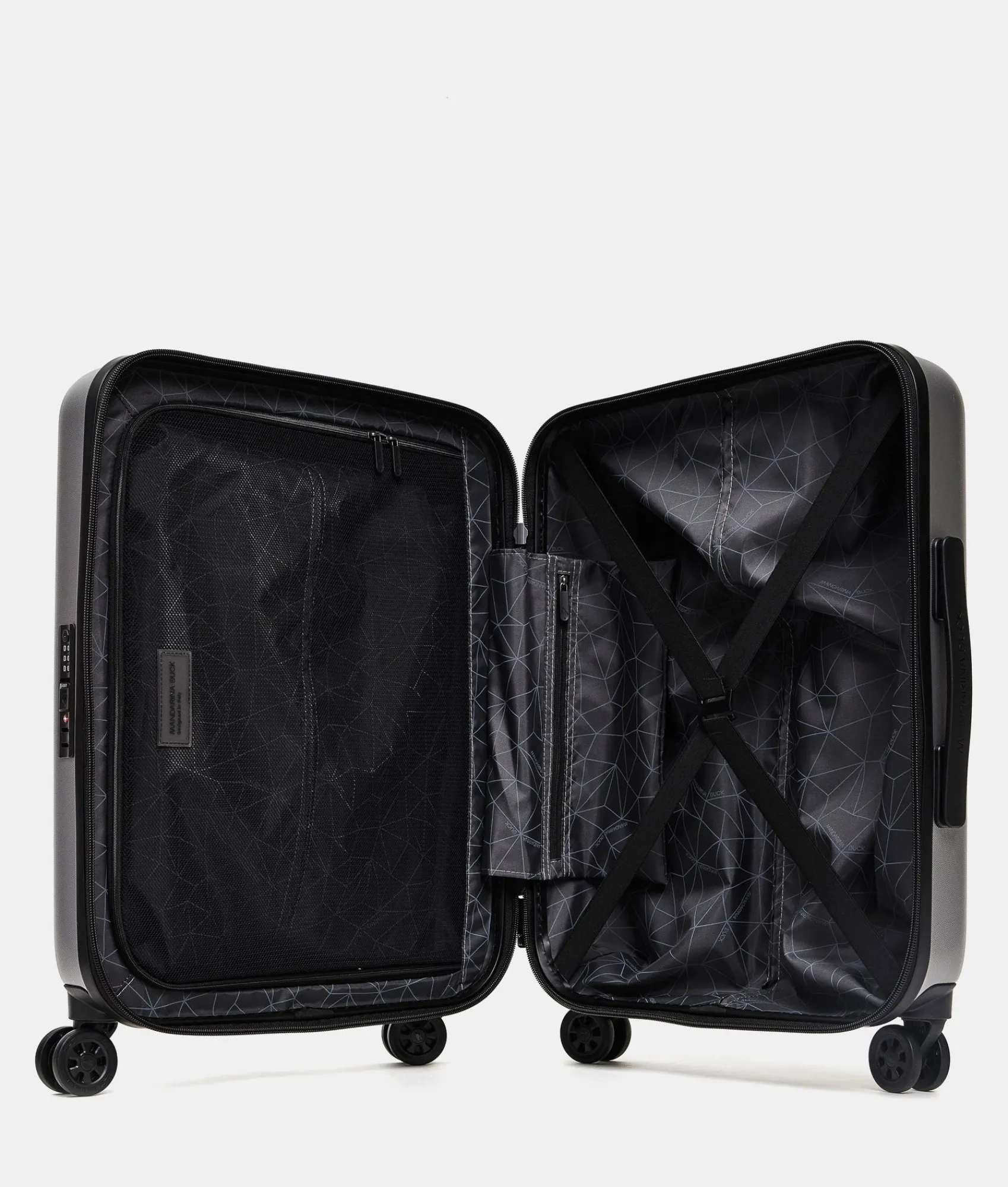 Fashion Mandarina Duck TANK Carry-On Cabin Trolley | cm 55X40X20 Grigio