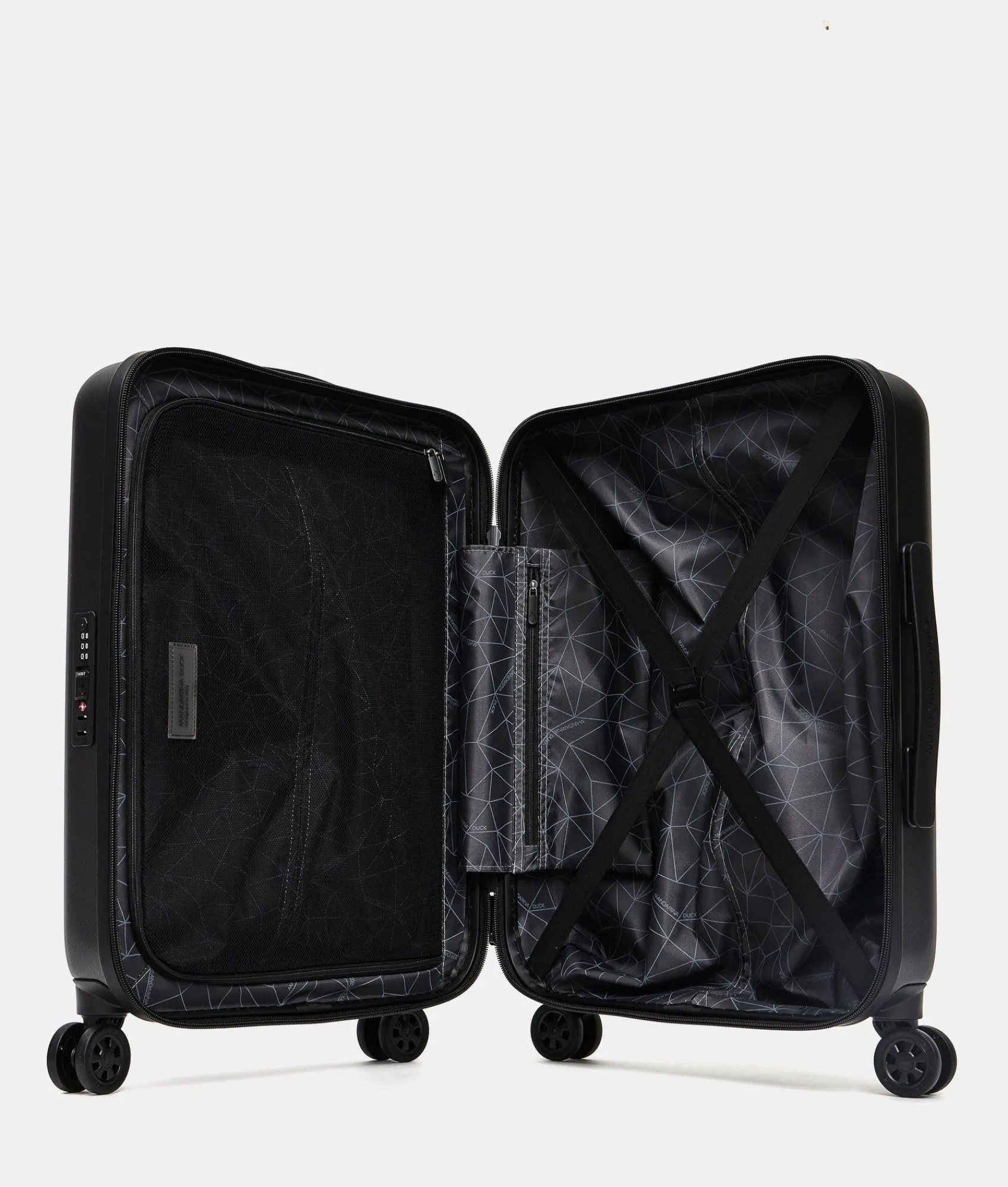 Discount Mandarina Duck TANK Carry-On Cabin Trolley | cm 55X40X20 Black