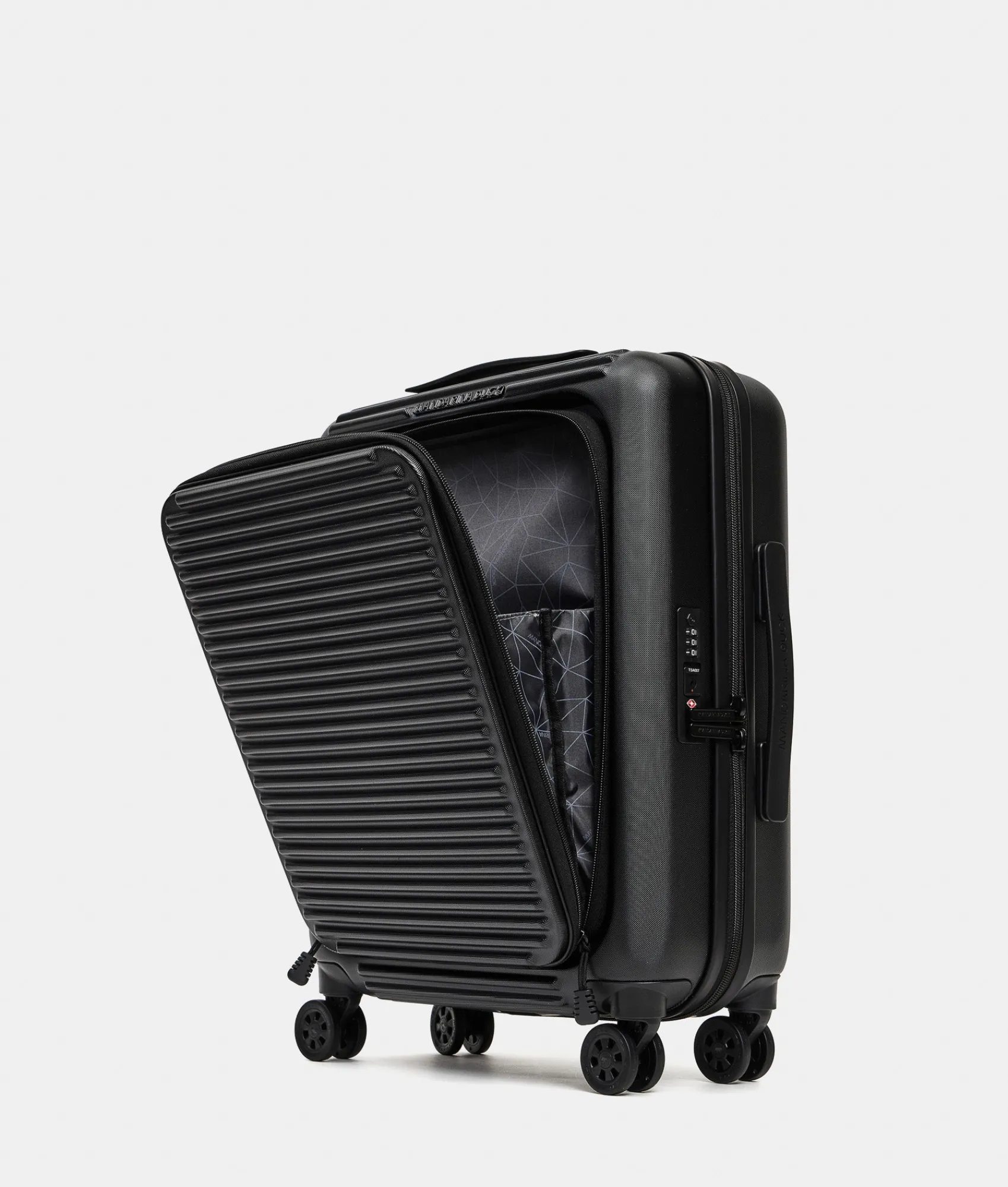 Discount Mandarina Duck TANK Carry-On Cabin Trolley | cm 55X40X20 Black